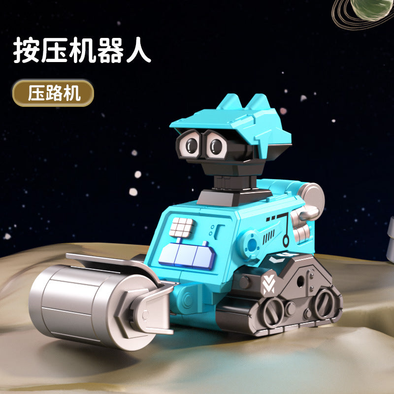 Douyin's same style children's push engineering vehicle car is resistant to falling and boys' inertia lunar exploration team baby car model to play with