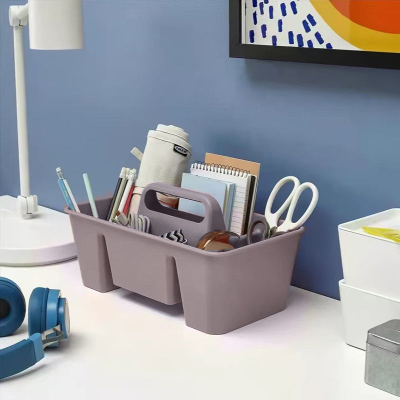 Countertop storage box, large to small tool storage grids, classification storage box, satchel box, stationery tool box