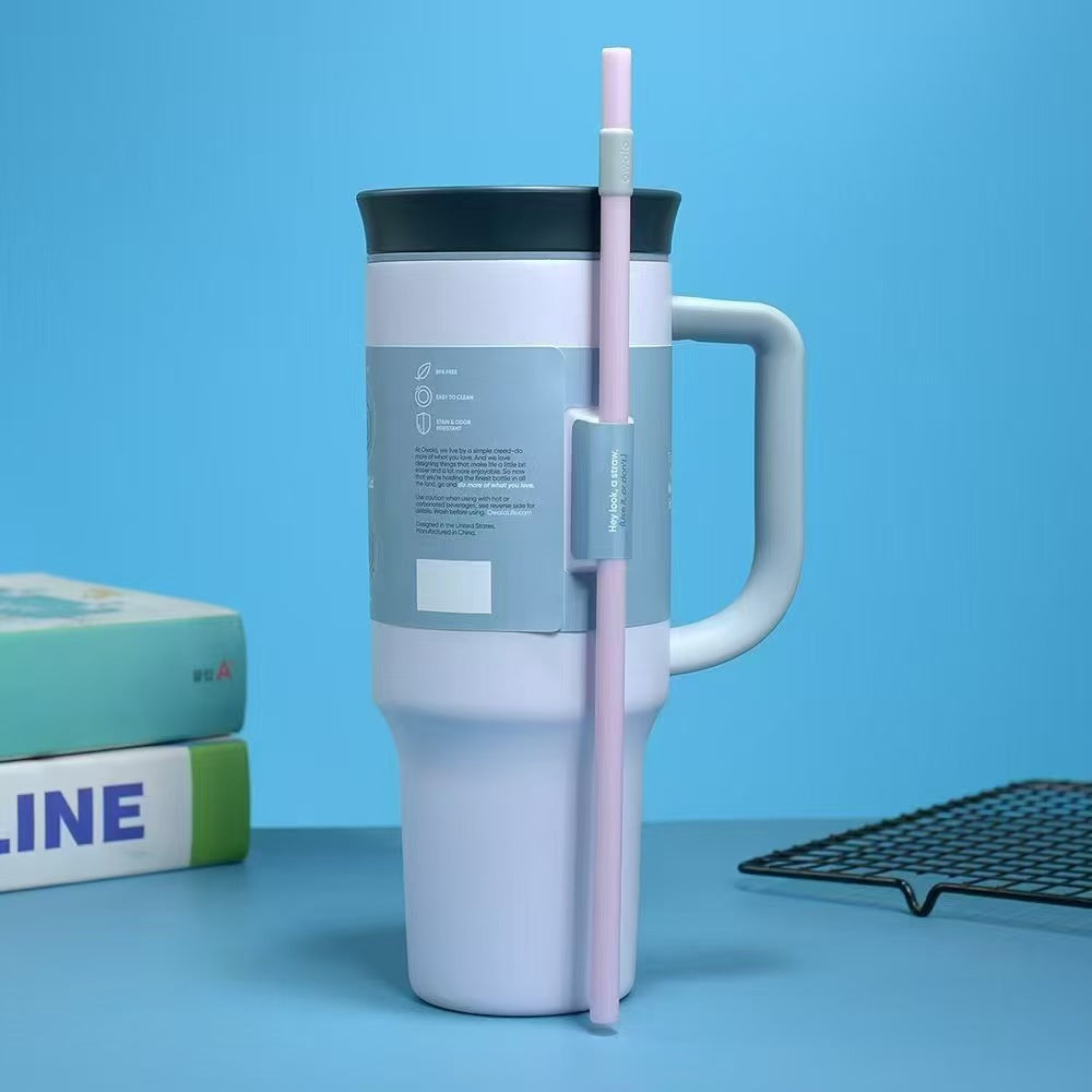 New owala handle ice cup 40oz large capacity car cup 304 stainless steel straw thermos cup