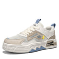 Men's shoes 2026 new spring breathable mesh sneakers versatile casual skate shoes soft sole athletic height increasing white trendy shoes