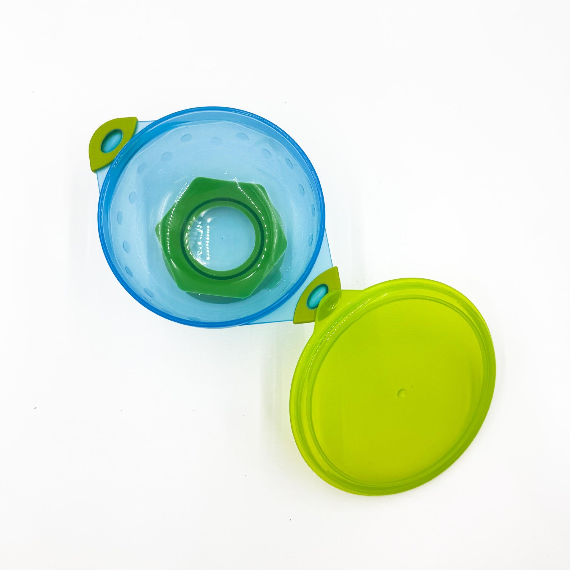 Children's suction cup bowl with lid, baby bag glue bowl, binaural tableware, large, medium and small set