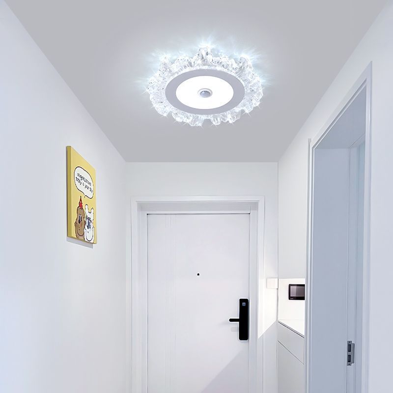 Minimalist ultra-thin aisle corridor light, entryway downlight, led human body induction balcony ceiling light, stairwell light