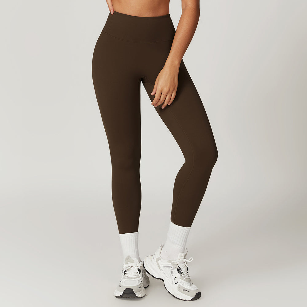 European and american style running naked feel quick-dry fitness leggings breathable outerwear tight workout pants high waist butt lifting yoga pants women's 8047