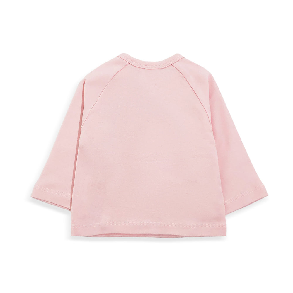 Export original single baby separatessuit diagonal pink clothes pants spring autum infant pure cotton clothes suit