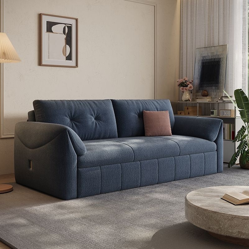 Sofa bed all-in-one dual-purpose foldable multi-functional small apartment storage straight row cream style popular bedroom sofa