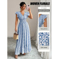 code new arrival  women's original elegance small floral dress waist olive