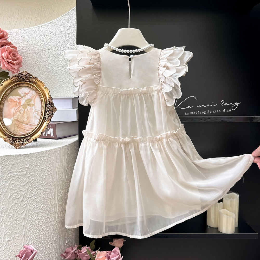 Girls' summer dress : lightweight, stylish, and cool - versatile chiffon dress for girls