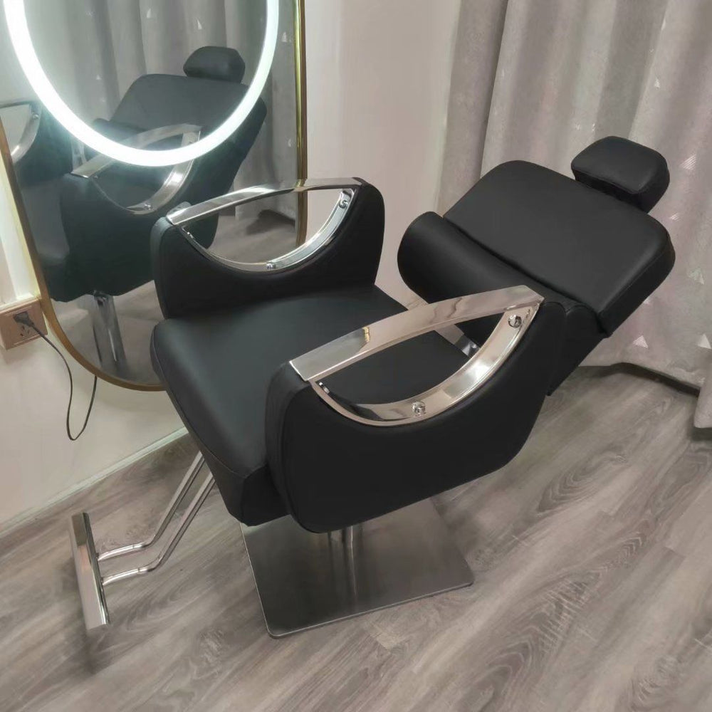 Barber shop chair can be reclined and lifted classypopular hairdressing chair hair salon special shaving lounge chair barber chair