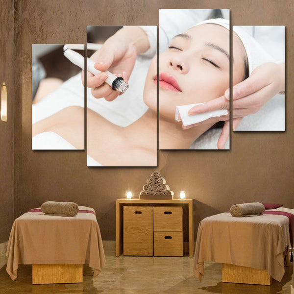 Essential oil back opening poster cupping scraping traditional Chinese medicine beauty massage foot bath moxibustion health center decorative painting wall chart