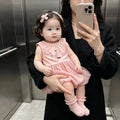 Summernew arrival style k-stylegirl summer dress kidsbowsoutwear flower bud baby cartoon skirt