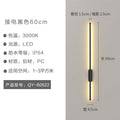 Outdoor wall light waterproof linear pathway lamp modern minimalist exterior wall sconce villa exterior wall light doorway light