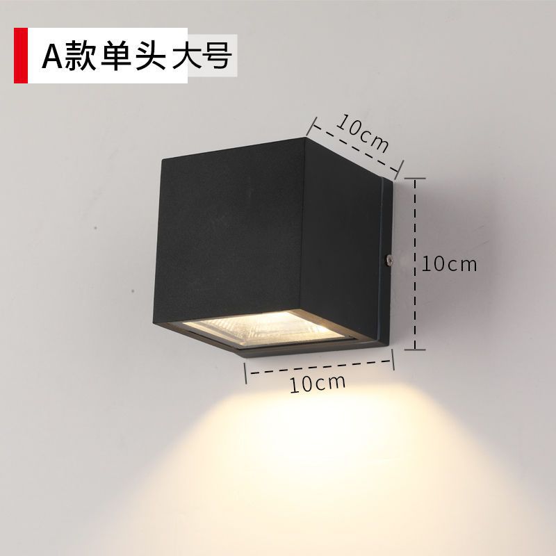 Led wall lamp hotel courtyard balcony waterproof stair aisle outdoor wall washer up and down light wall illumination light