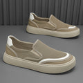 Slip-on men's spring shoes, anti-odor black mesh panel sneakers, men's athletic casual old beijing cloth shoes