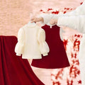 Girls' hanfu dress set - autumn/winter  new collection - baby's first birthday outfit, new year's greeting, modern chinese style dress