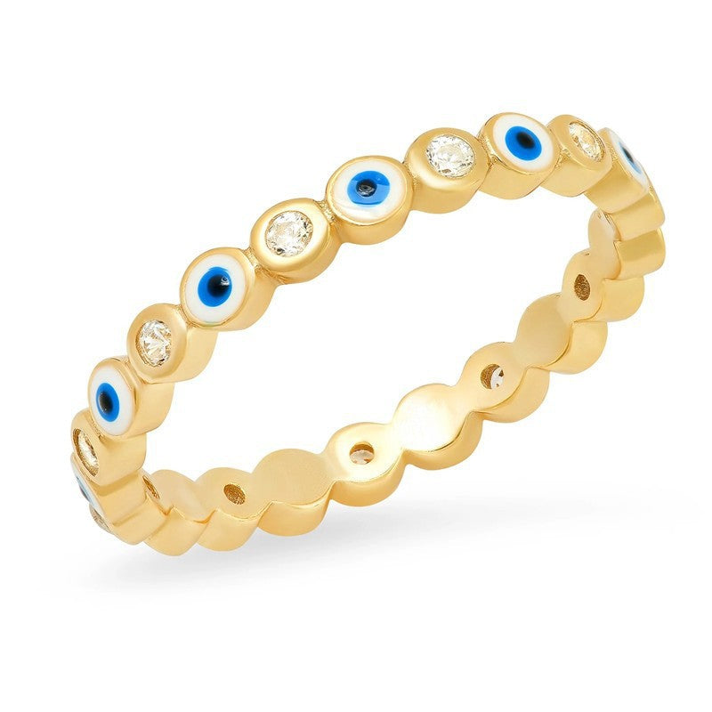 Ring set wholesale cross-border niche high-end gold-plated diamond closed hand jewelry women's light luxury exaggerated accessories finger ring