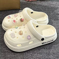 Crocs women's summer 2024 new arrival outwear beach seaside non-slip slippers nurse baotou step on shit sandals