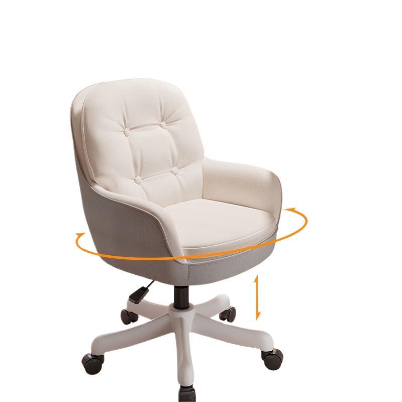 Computer chair for homeplaid long sitting girl bedroom makeup chair office desk chair casual swivel chair