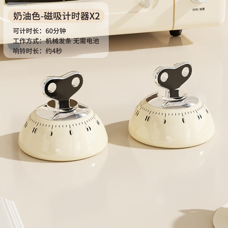 Magnetic mechanical timer - visual timer for kitchen, study, and kids' self-discipline time management