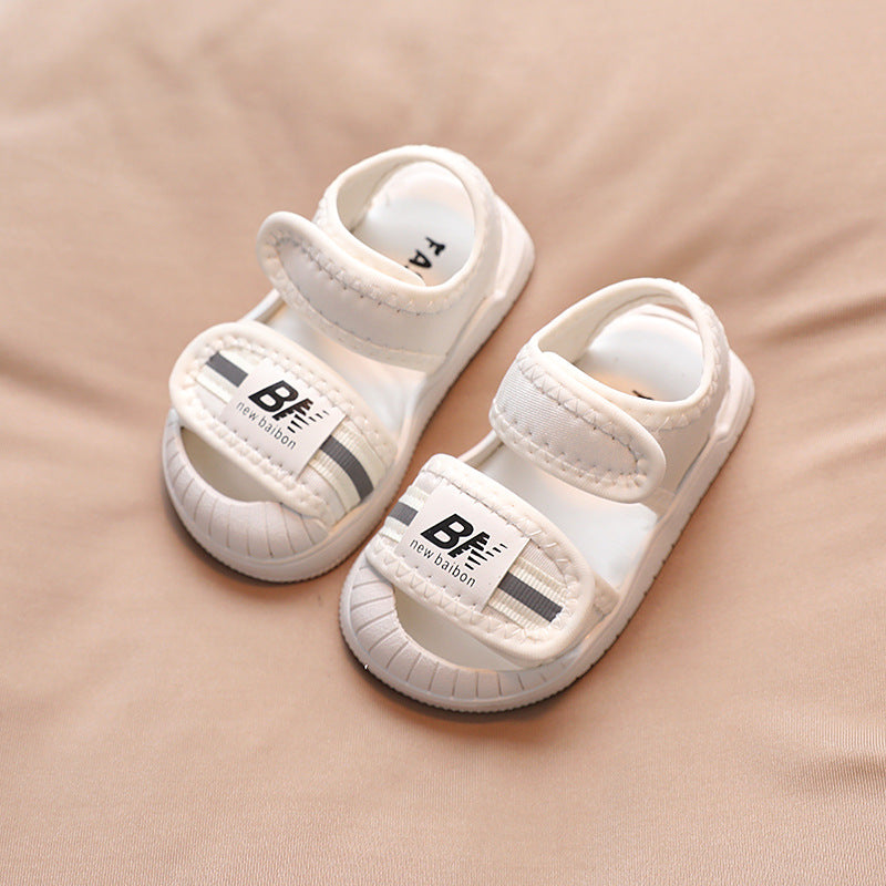 summer collection: baby soft-soled first walker shoes, toddler velcro anti-kick sandals, unisex athletic beach shoes for boys and girls