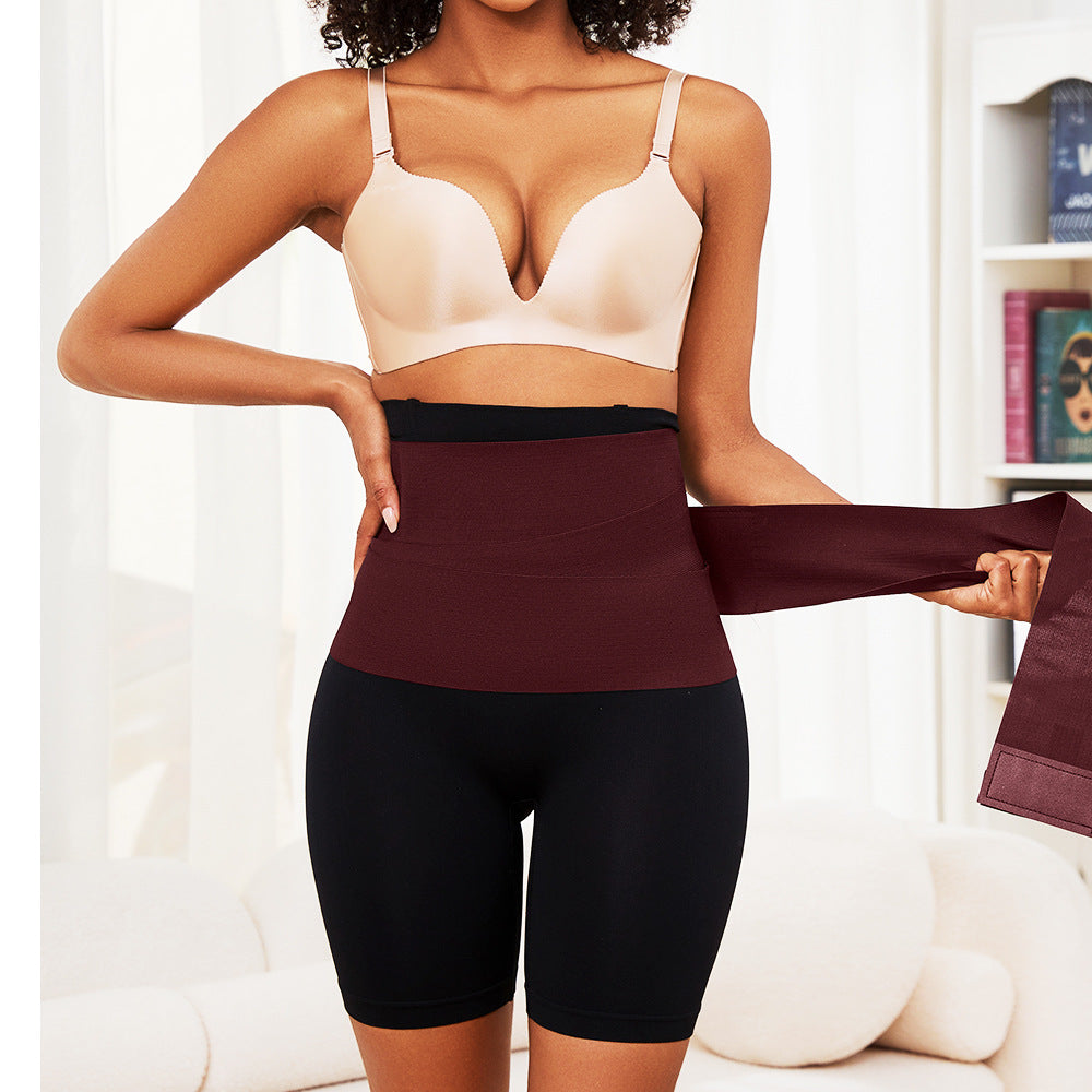 [abdominal control pants + removable straps around the abdomen] european and american cross-border body shaping, hip lifting, body shaping, tight-fitting abdominal control pants