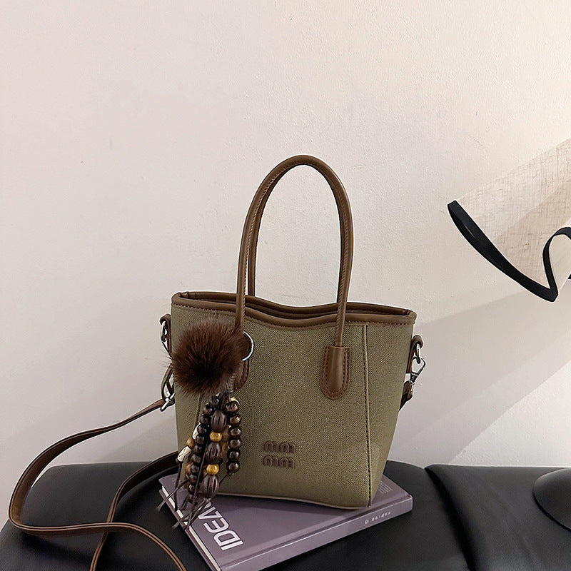 retro satchel bag for women 2025new arrivaltrendyeasiest for match shoulder crossbody bag classy sense work clothing bucket bag