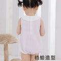 Baby summer romper - sweet sleeveless bodysuit for baby girls, lightweight snap-crotch outfit, perfect for 100-day celebration and crawling!