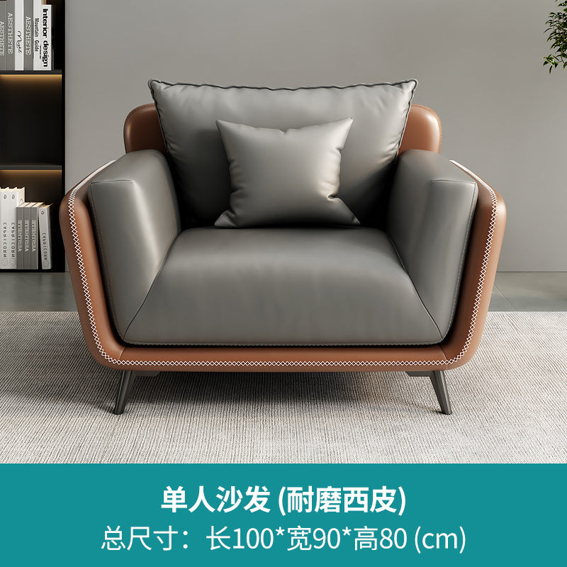 Office office sofa xipi business reception reception three-person coffee table combination casual modern conference room abrasion resistant