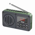 Dx-d87 bluetooth radio mp3 player for seniors - record, delete, card slot, portable music speaker