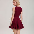 european and american women's summer new arrival: elegant slim-fit, waist-cinching, bow-embellished, sexy and sweet sleeveless dress