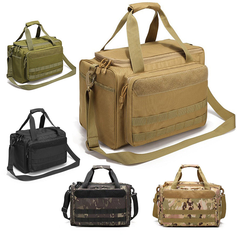 Spot Outdoor Tactical Multifunctional Large Capacity Storage Sports Handbag Gun Bag Oxford Waterproof Field Military Fan Bag