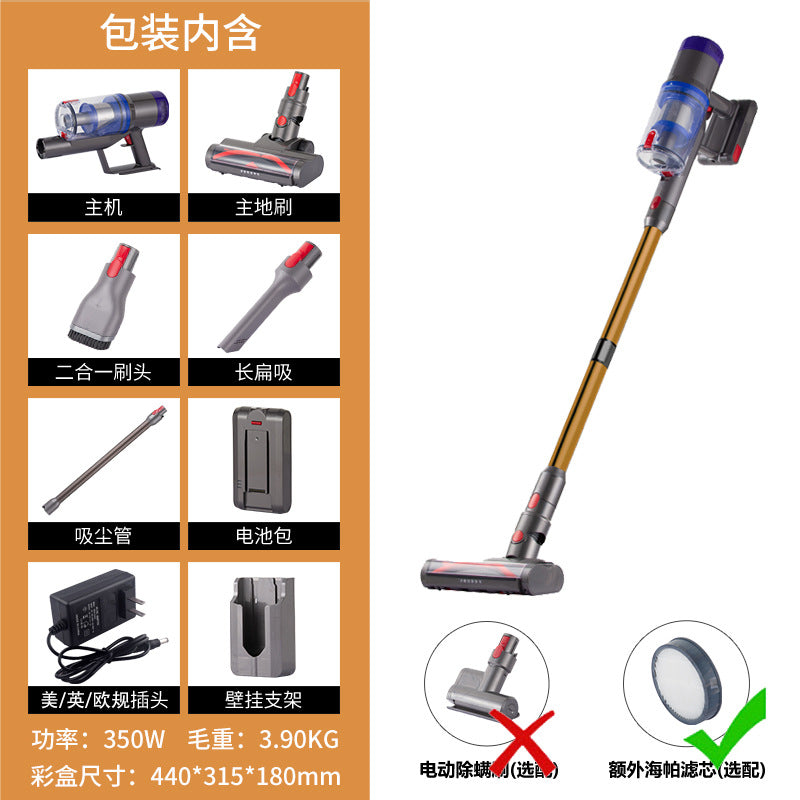 Handheld cordless vacuum cleaner for home use - upright design, perfect for carpets, floors, and tables - powerful suction