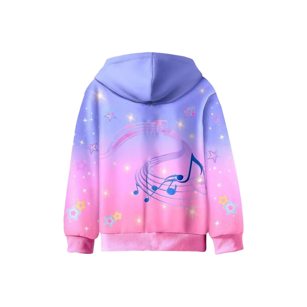 K-pop: witcher girls' outfit - zip-up hooded jacket set for middle and high school girls