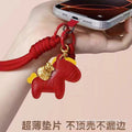 Horse year red mobile phone chain new arrival bracelet mobile phone lanyard woven strong wrist rope leather pony accessories pendant