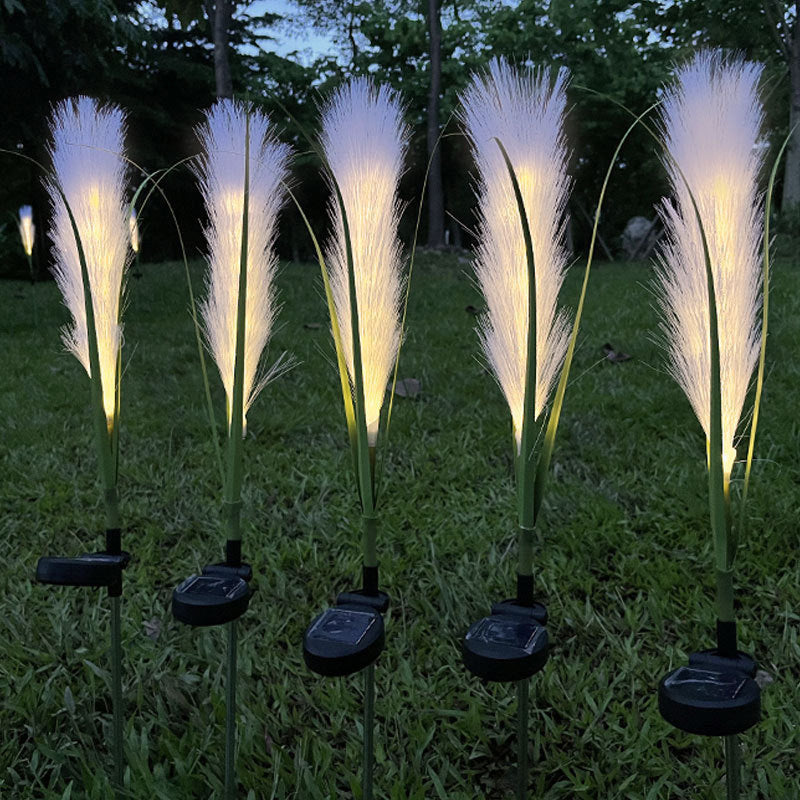 Landscape light PVC solar led simulation reed light Floor plug-in light Outdoor rainproof garden lighting decorative light
