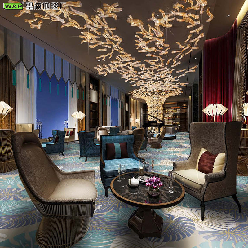 Akmin wool carpet - premium hotel presidential suite, bedroom, hallway, full coverage, restaurant, eco-friendly, flame retardant carpet