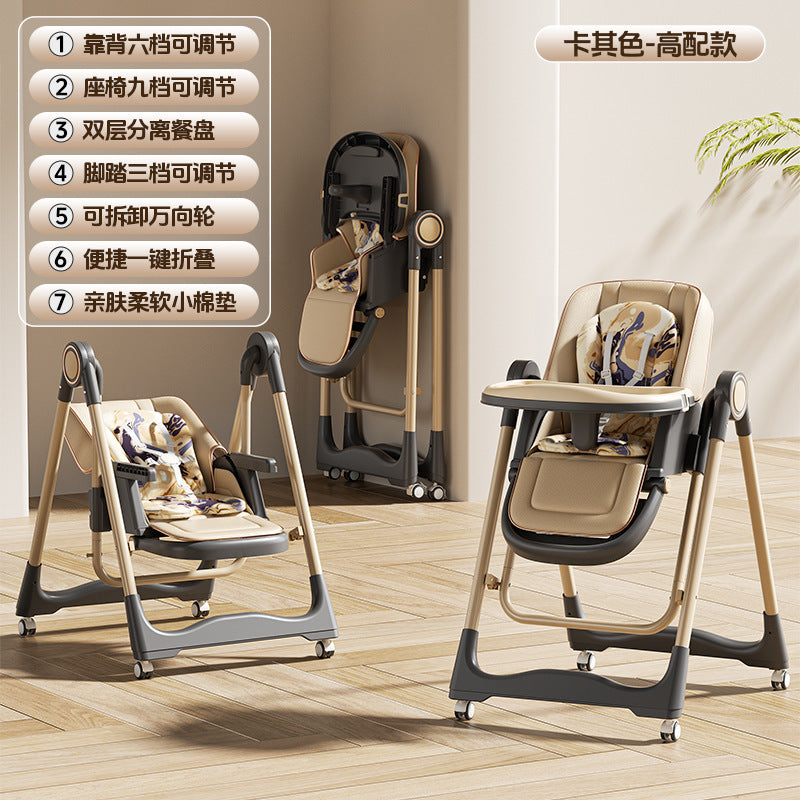 Baby Dining Chair Intelligent Early Education Music Dining Chair Rocking Chair Two-in-One Multifunctional Baby Dining Table and Chair Children's Dining Chair