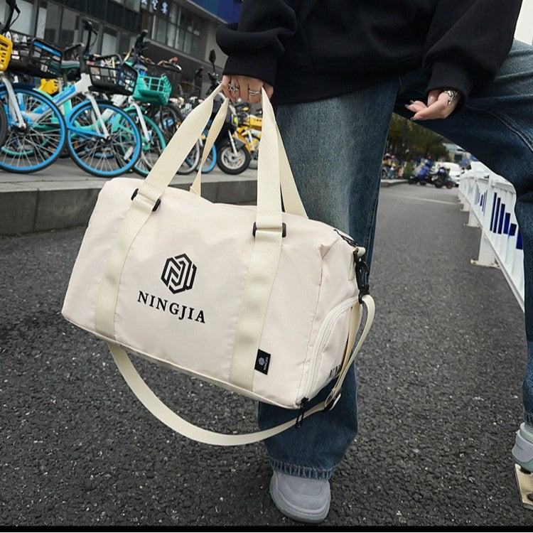 Foreign trade fashion travel bag large capacity luggage storage bag dry and wet separation independent shoe compartment outdoor sports messenger bag