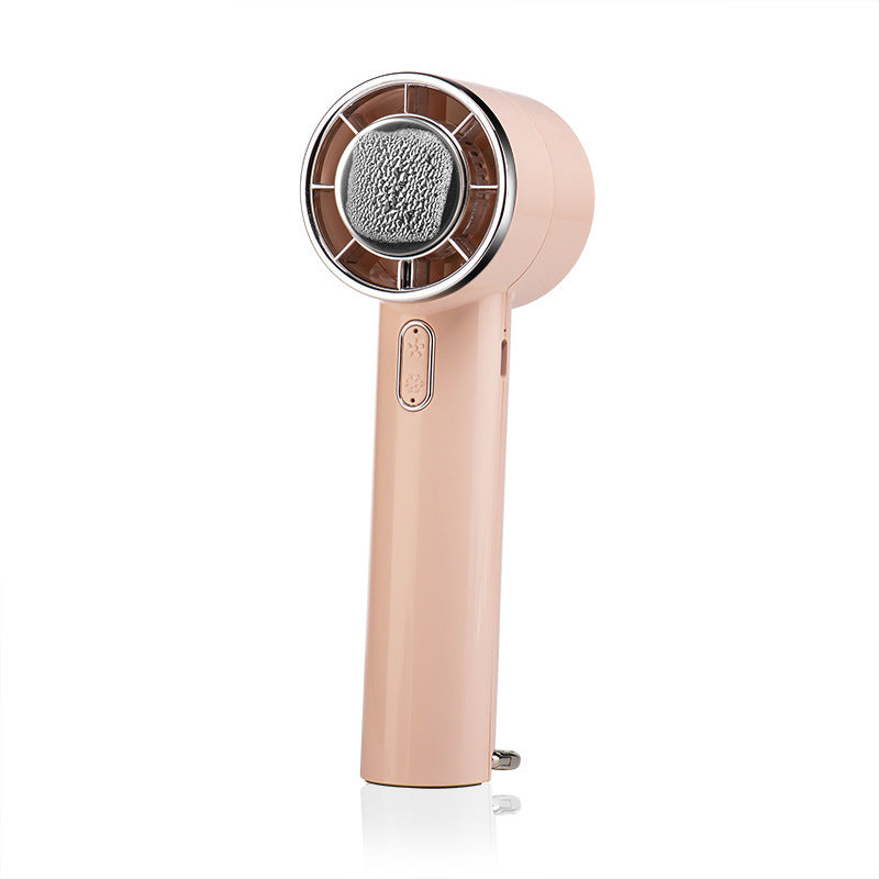 26 cross-border new portable fan semiconductor cold compress desktop stand light sound outdoor high wind handheld small fan