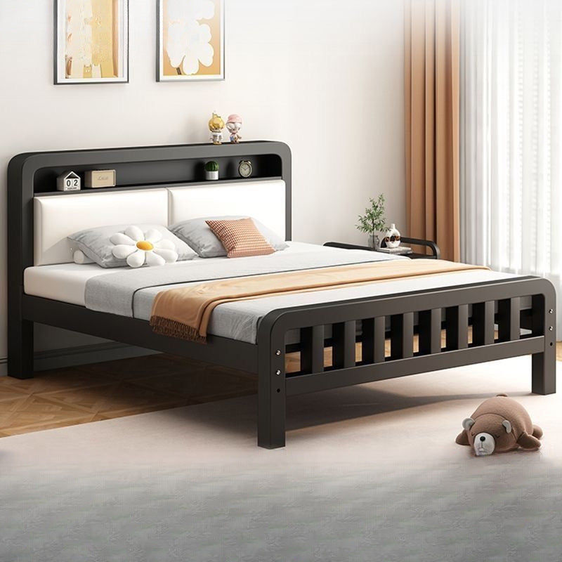 Extra thick iron frame bed carbon steel bed rental house assembled iron bed bold dormitory iron bed bedroom simple bed big sale