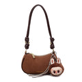 Super popular underarm bag, cute labubu pendant, fall and winternew arrivalaccessible luxuryniche style design, classy shoulder satchel bag