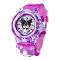 Kids' cartoon sanrio kuromi luminous electronic watch - girls' digital & analog quartz watch for elementary and middle school students