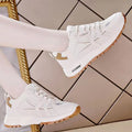 Spring autum women's shoes new arrival breathable mesh sneakers women's k-style thick solecasual soft bottom running dad shoes women