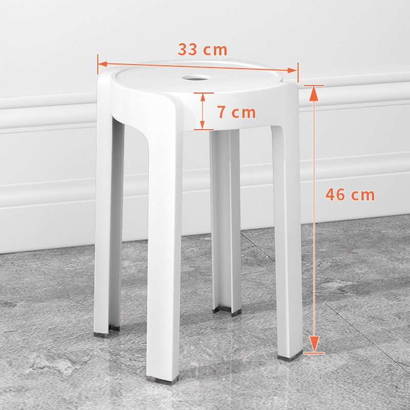 Thickened plastic stoolfor home stackable dining table bench long sitting comfortable chair windmill stool plastic round stool