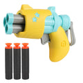 Douyin boy carrot new toy mini gun manual soft bullet revolver indoor kids toy gun suction cup bullet