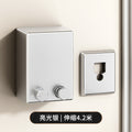Balcony invisible clothesline gun gray clothes drying artifact rope indoor punch-free bathroom telescopic wire rope