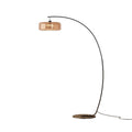 Minimalist floor lamp, premium glass, gray italian style, living room ambiance, beside sofa, light luxury table lamp, standing bedside reading lamp