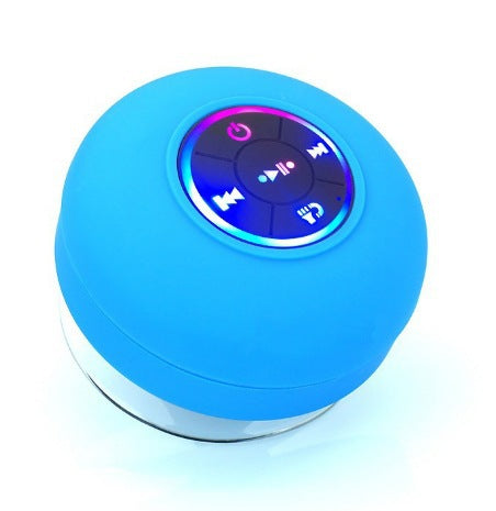 Bathroom waterproof wireless bluetooth speaker - big sound, long battery life, suction cup base, mini wireless outdoor rechargeable desktop speaker