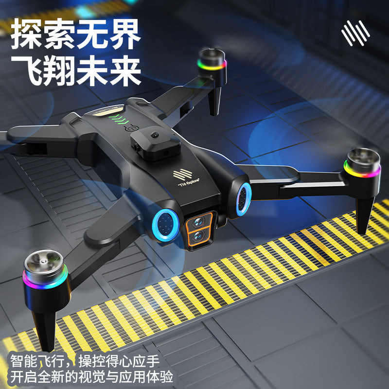 T16 drone: 5g screen control, brushless motor, optical flow hovering, extended flight time, intelligent obstacle avoidance, esc, dual camera remote control aircraft