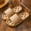 New non-slip home slippers - all-season bath slippers for men and women, soft sole hollow-out design, couple's bathroom drain slippers for dorms