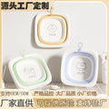 Baby face wash foldable basin - hangable newborn infant bath tub for washing bottoms and feet - baby-specific foldable basin for newborns